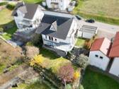 Luftansicht Garten neu - 5 Zimmer Mehrfamilienhaus, Wohnhaus in Dielheim-Horrenberg