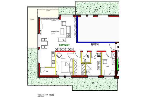 Penthouse B-22 - ca. 117 m² (o.Gew.) - 