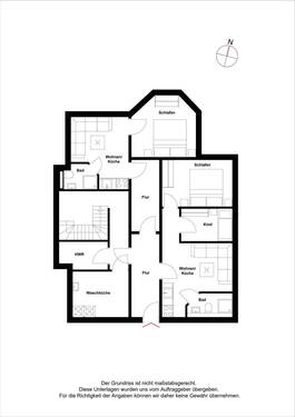 Souterrain mit Beispielmöblierung - 