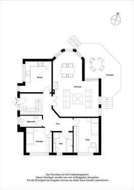 Erdgeschoss mit Beispielmöblierung - 
