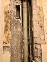 Steigleitungen und Fallrohre werden gerade getauscht - 