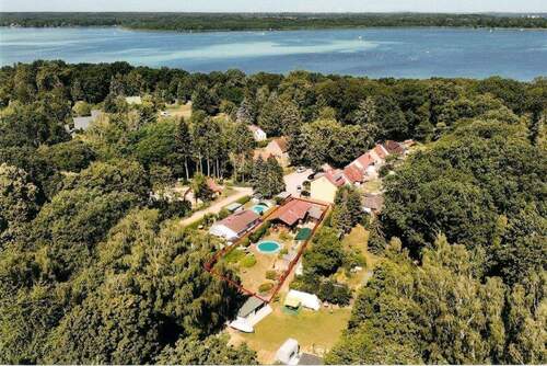 Luftbild mit Schwielowsee.jpg - Wohnen in ruhiger Lage nahe Potsdam, mit zusätzlichem Baufeld in Schwielowsee OT Caputh