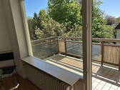 Blick zum Balkon - 2 Zimmer Etagenwohnung zur Miete in Bad Homburg