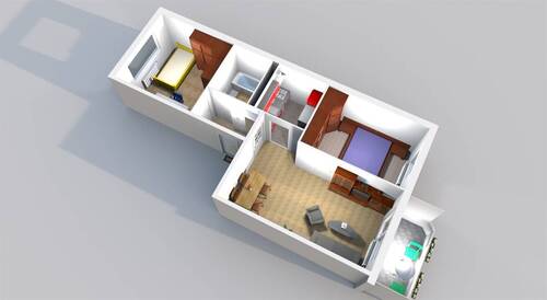 Ansicht 4 - Etagenwohnung mit 55,20 m&sup2; in Hainichen zur Miete