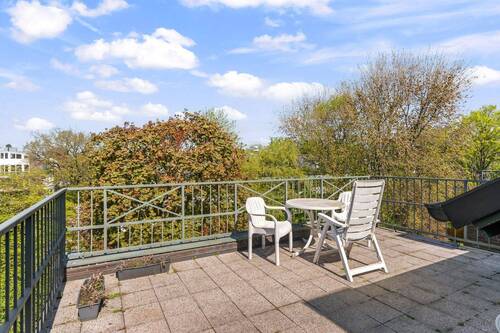 Dachterrasse (19,20m²) mit perfekter Westausrichtung ... - 