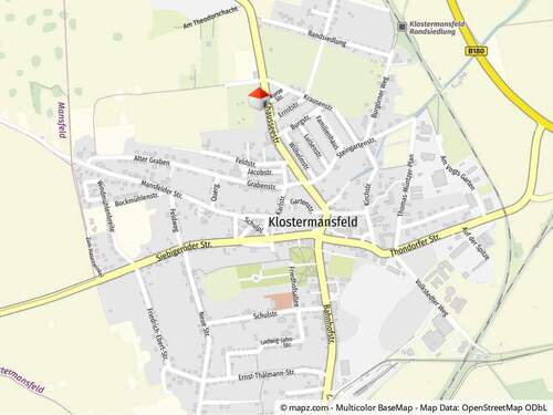 Geolyzer Kartenausschnitt - 3 Zimmer Einfamilienhaus in Klostermansfeld