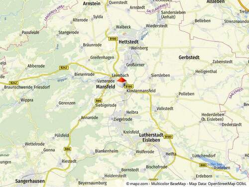 Geolyzer Kartenausschnitt - Einfamilienhaus mit 82,20 m² in Klostermansfeld zum Kaufen