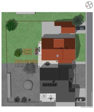 Lageplan illustriert - 