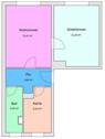Grundriss - 2 Zimmer Etagenwohnung in Hainichen