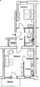 Grundriss - 2 Zimmer Etagenwohnung zur Miete in Gera
