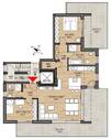 Grundriss Obergeschoss Wohnung Nr.2 - 