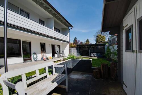 Garten mit Terrasse - Etagenwohnung mit 102,00 m² in Würzburg zur Miete