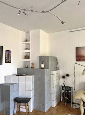 Kachelofen im Wohnzimmer - 