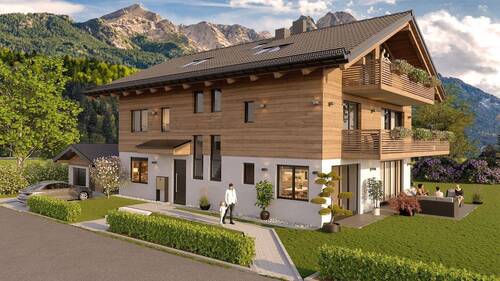Visualisierung Hausansicht Süden - 3 Zimmer Etagenwohnung zum Kaufen in Garmisch-Partenkirchen