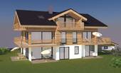 Visualisierung Hausansicht Südost - Etagenwohnung mit 123,00 m&sup2; in Garmisch-Partenkirchen zum Kaufen