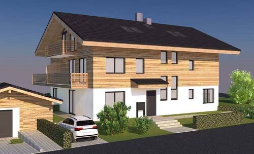Visualisierung Hausansicht West - 
