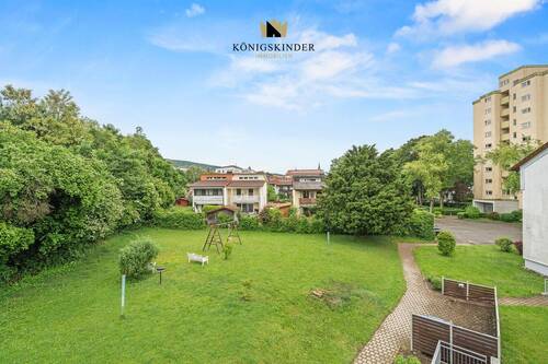Ausblick Balkon - Etagenwohnung mit 84,00 m² in Markdorf zum Kaufen