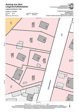 Liegenschaftskataster Klein Rönnau - 