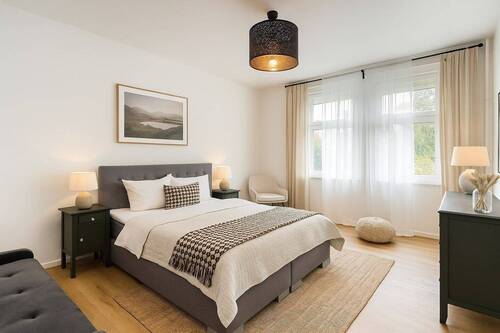 Schlafzimmer (visualisiert) - Terrassenwohnung mit 139,00 m&sup2; in Berlin zum Kaufen