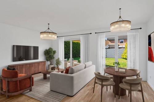 Wohnbeispiel Wohnzimmer - 4 Zimmer Doppelhaushälfte in Greven