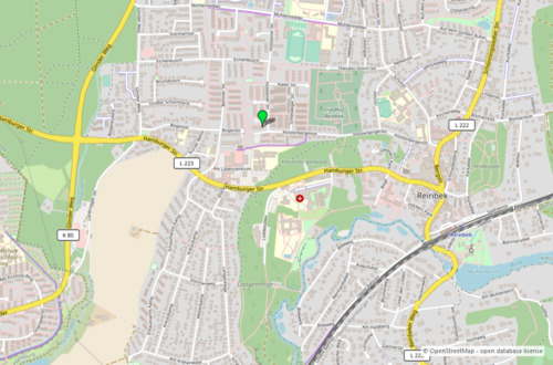 Umgebungskarte 1 - Etagenwohnung mit 55,10 m² in Reinbek zum Kaufen
