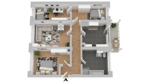 Grundriß #Einrichtungsbeispiel - 