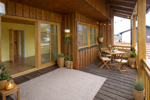 Visualisierung großzügiger Balkon - 