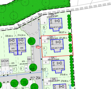 Auszug aus Bebauungsplan - 