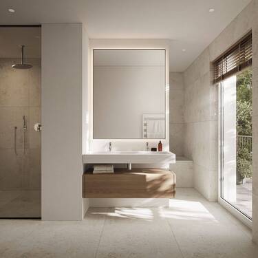 Badezimmer - 3 Zimmer Etagenwohnung zum Kaufen in München