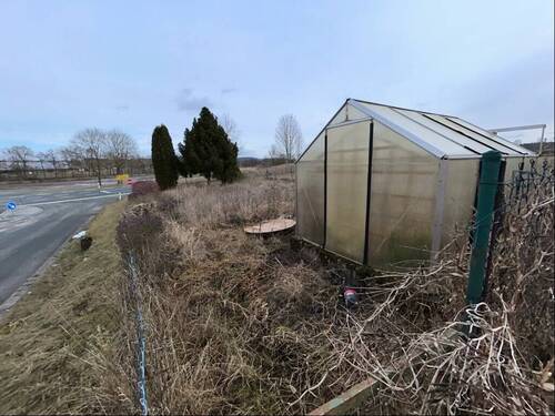 Garten mit Gewächshaus gegenüber vom Wohnhaus - 