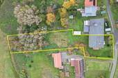 Luftaufnahme Grundstück - 3 Zimmer Doppelhaushälfte in Neetzow-Liepen