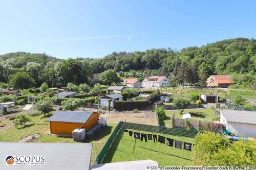 Ausblick von der Küche - 1 Zimmer Etagenwohnung in Meißen