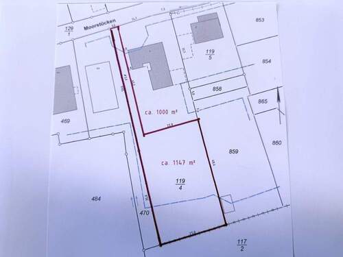 GST Moorstücken 14 - Pfeifen-Grundstück in Moorstücken 14