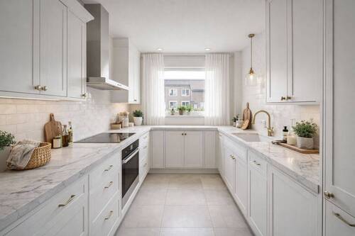 Küche OG visualisiert - 6 Zimmer Einfamilienhaus in Dortmund