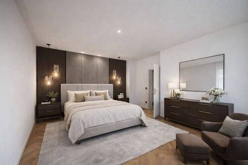 Schlafzimmer OG visualisiert - Einfamilienhaus mit 204,90 m&sup2; in Dortmund zum Kaufen