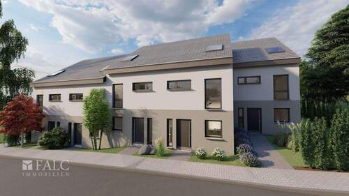 Beispielhafte Planzeichnung zweite Reihe - Grundstück in Bergisch Gladbach