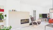 EG - Kaminofen in Wohn- und Esszimmer - 