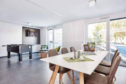 Lounge 1 - Vollmöblierte Penthouse-Apartments im 'Campus Biberach'