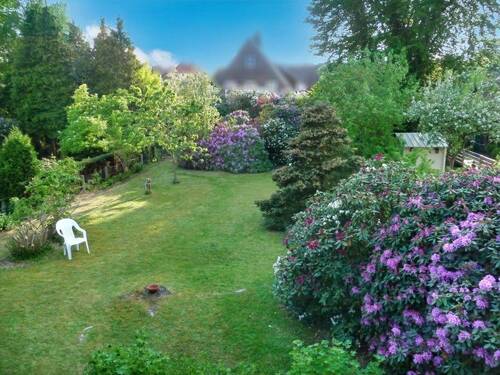 Rückwärtiger Garten, Ansicht I - Reihenendhaus mit 128,40 m&sup2; in Rendsburg zum Kaufen