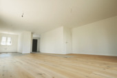 Der moderne Wohnbereich mit offener Küche - 4 Zimmer Doppelhaushälfte in Hamm