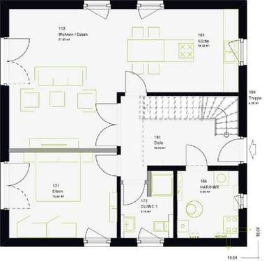 Erdgeschoss - 5 Zimmer Einfamilienhaus in Lippstadt
