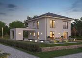 Gartenansicht Walmdach - 