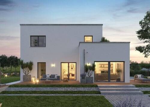 Gartenansicht Flachdach - 