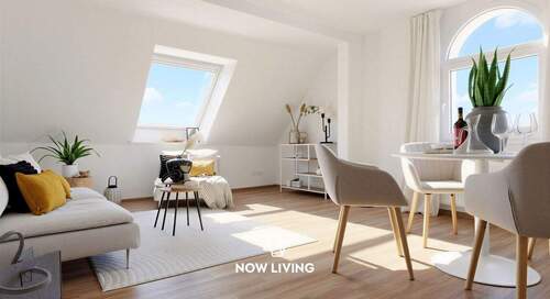 Wohnzimmer - 4 Zimmer Etagenwohnung zum Kaufen in Hannover