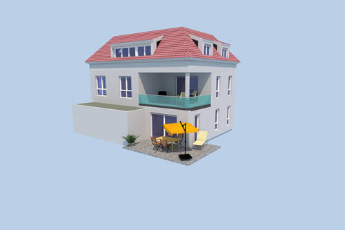 Villa II Ansicht Südwest 230630.jpg - 7 Zimmer Einfamilienhaus in Markkleeberg