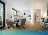 FINESTEP Immobilien GmbH - Zentrale Gartenwohnung mit 2 Bädern, Aufzug, TG in Neubauqualität