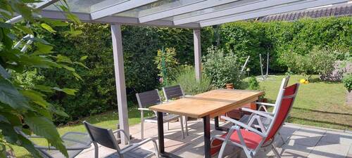 Südterrasse mit Glasdach - 