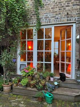 Zugang vom Wohnzimmer in Ihre Oase - 