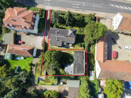 Drohnenansicht - Grundstück in Dresden