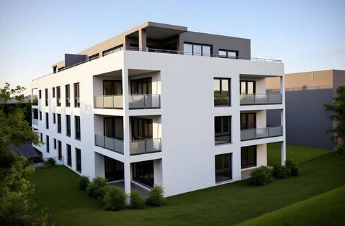 Ansicht 4 - Neubau* Raumerlebnis - Was gute Architektur auszeichnet. Große 3-Zimmer Wohnung mit Balkon und Lift.